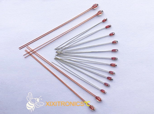 Radyal Cam Kaplı Çip Termistörler MF57 Serisi Kafa Boyu 1.6mm ve 2.3mm ile