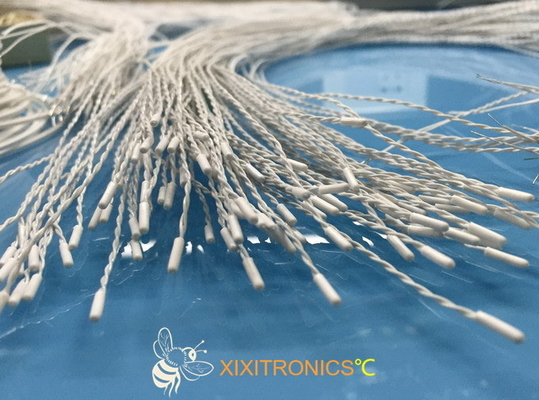 Vinil Kapak, Bükümlü Çift Uçlar, Kalıplı Molex Stil Konnektör, 2.252K Tek Kullanımlık Genel Amaçlı Tıbbi Sıcaklık Sensörü