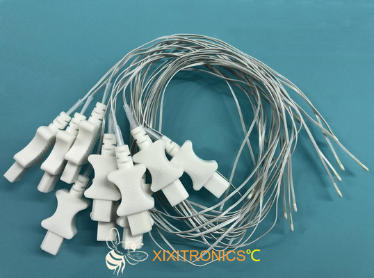 2.252K 30 AWG Tıbbi Sınıf PVC Telli 400 Serisi Tek Kullanımlık Genel Amaçlı Tıbbi Sıcaklık Sensörü