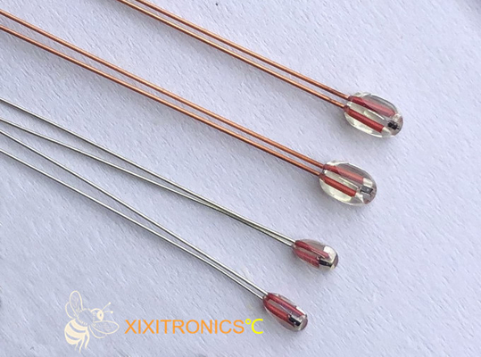 AIRMATIC MF57 serisi için 1.6mm ve 2.3mm Kafa Boyutlu Radyal Cam Kaplamalı Chip Termistörler