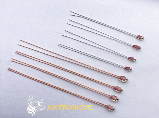 AIRMATIC MF57 serisi için 1.6mm ve 2.3mm Kafa Boyutlu Radyal Cam Kaplamalı Chip Termistörler