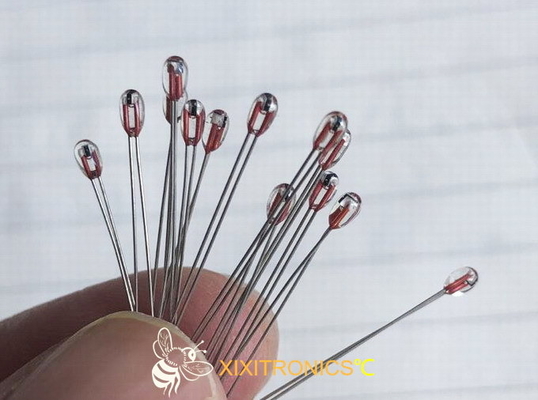AIRMATIC MF57 serisi için 1.6mm ve 2.3mm Kafa Boyutlu Radyal Cam Kaplamalı Chip Termistörler